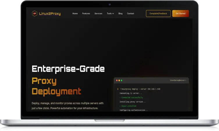 Linux2Proxy: All-in-One Proxy Management Platform